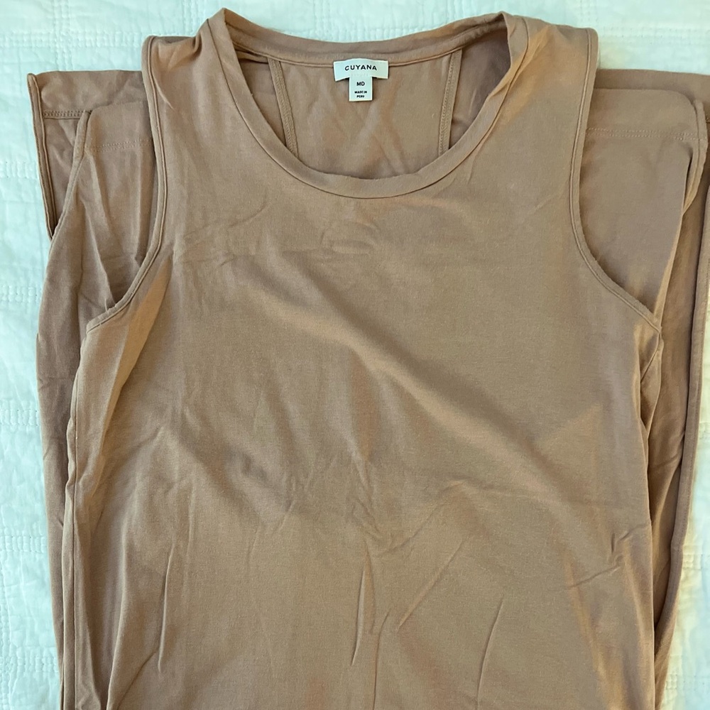 Cuyana Pale Pink Sleeveless Tunic Dress